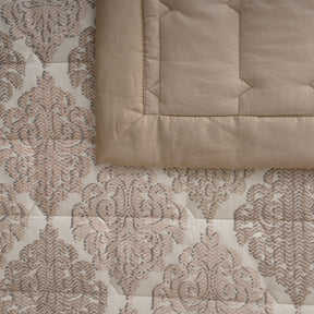 PBS Timeless Ornare 6Pcs Quilt Set/Quilted Bed Cover Peach