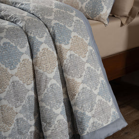 PBS Timeless Ornare 6Pcs Quilt Set/Quilted Bed Cover Blue