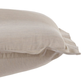 Rhythmic Stripe 100% Natural Egyptian Cotton Woven 2PC Pillow Case Euro Set