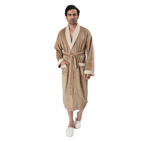 Luxe Boutique Imperial Velvet Sateen 1Pc Calf Length Robe/Gown/Bath Robe In Box Packaging