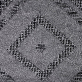 Rurban Elegance Argyl 11 pcs Quilt/Quilted Bed Cover Set Grey