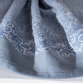 Selene Embroidery Machine 100% Cotton Towel Blue