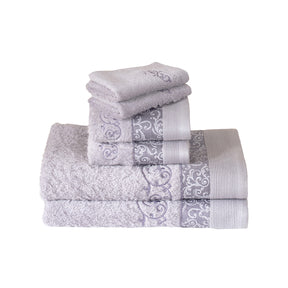 Selene Embroidery Machine 100% Cotton Towel Purple