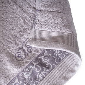 Selene Embroidery Machine 100% Cotton Towel Purple