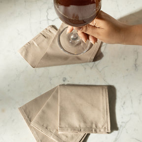 Slumber 100% Cotton Cocktail Napkin Set 20X20 CM Nomad