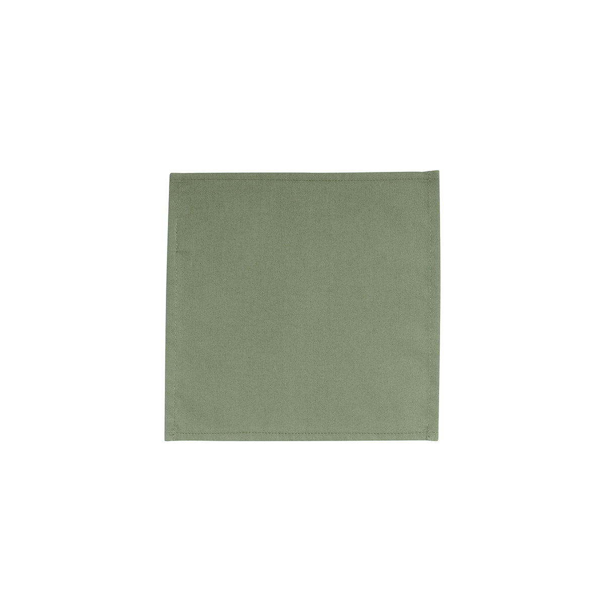 Slumber 100% Cotton Cocktail Napkin Set 20X20 CM Oil Green
