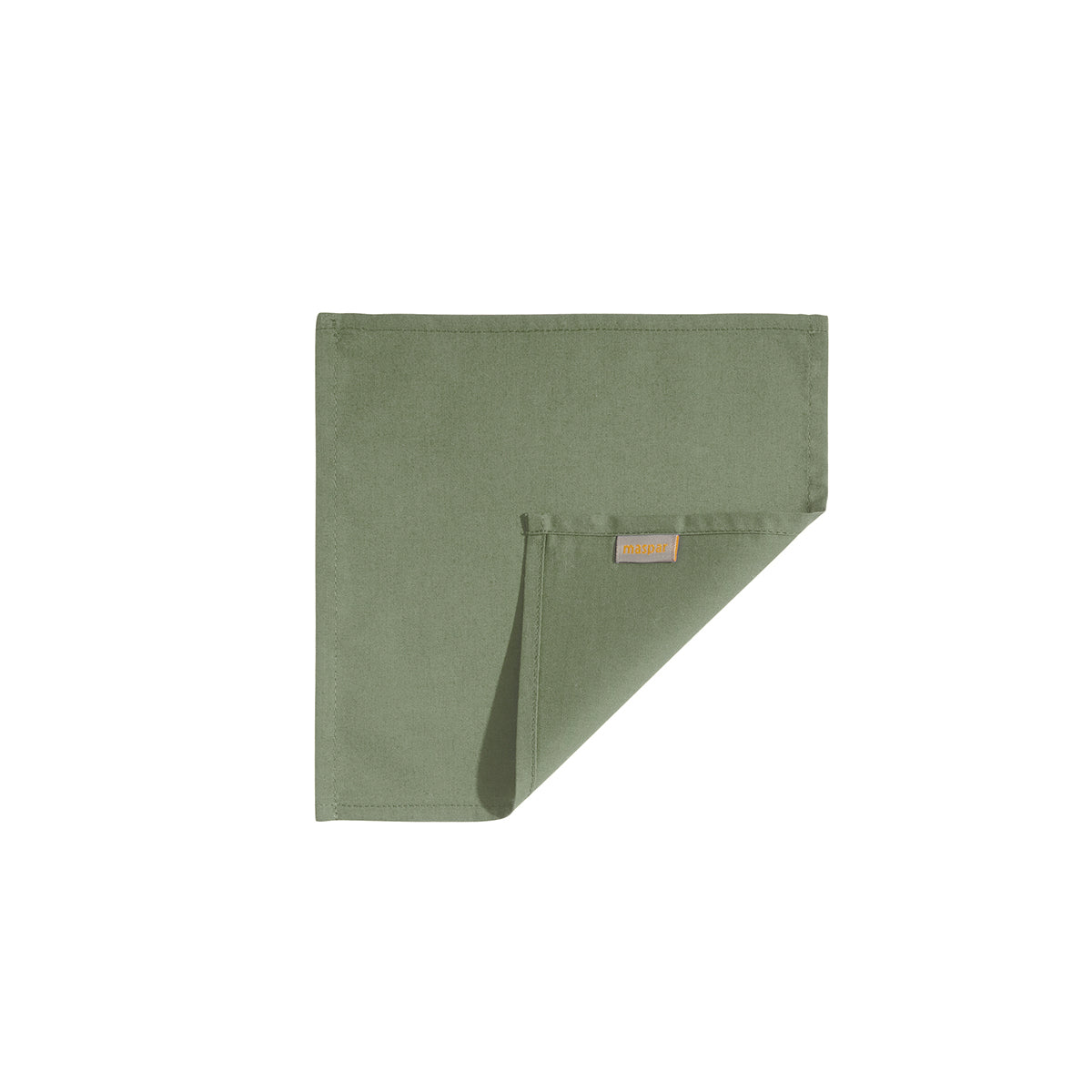Slumber 100% Cotton Cocktail Napkin Set 20X20 CM Oil Green