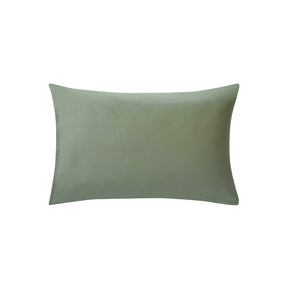 Slumber 100%Cotton Solid Green Pillow Case Set