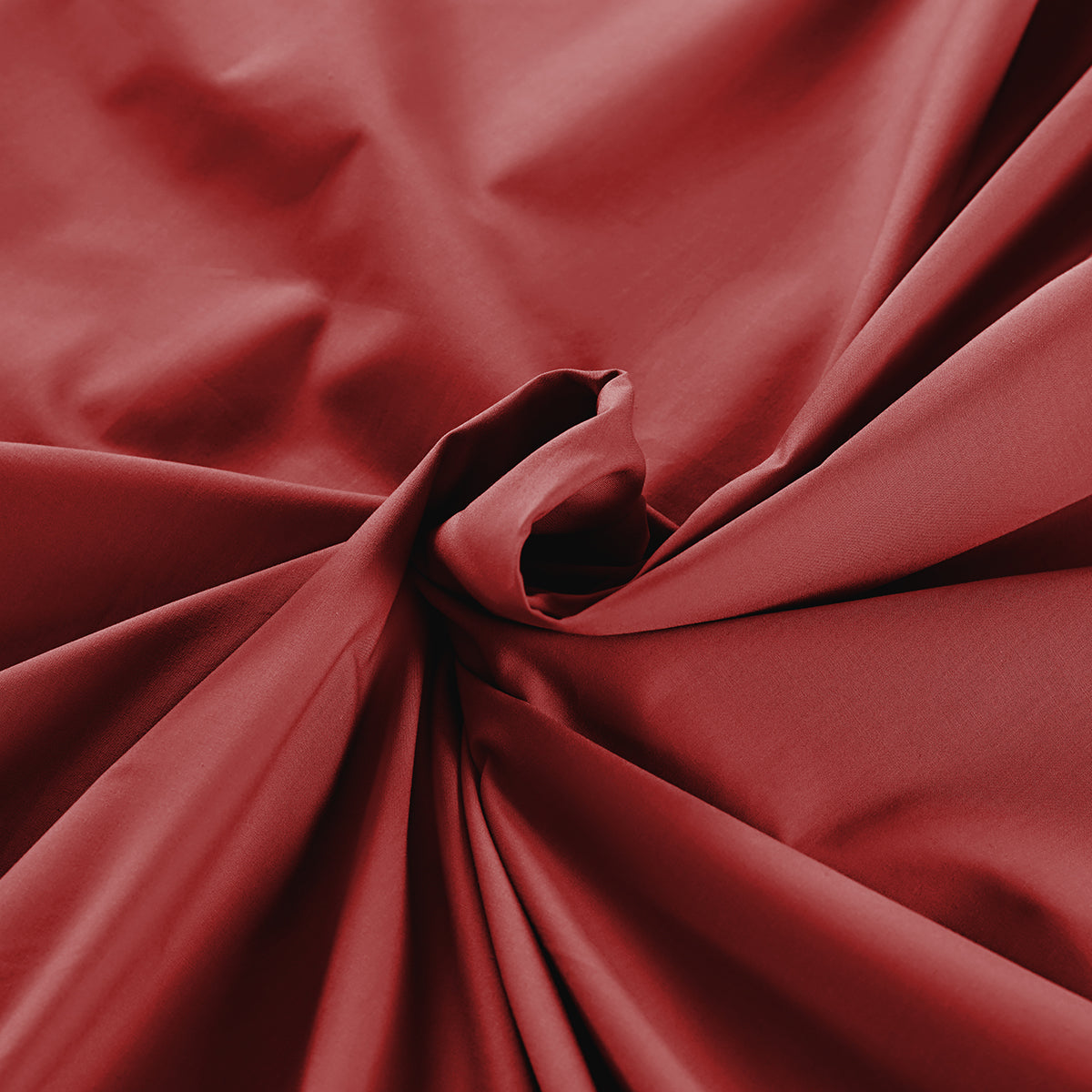 Slumber Plain Easy Care Percale 100% Cotton Cinnabar Crisp Bed Sheet with Pillow Case