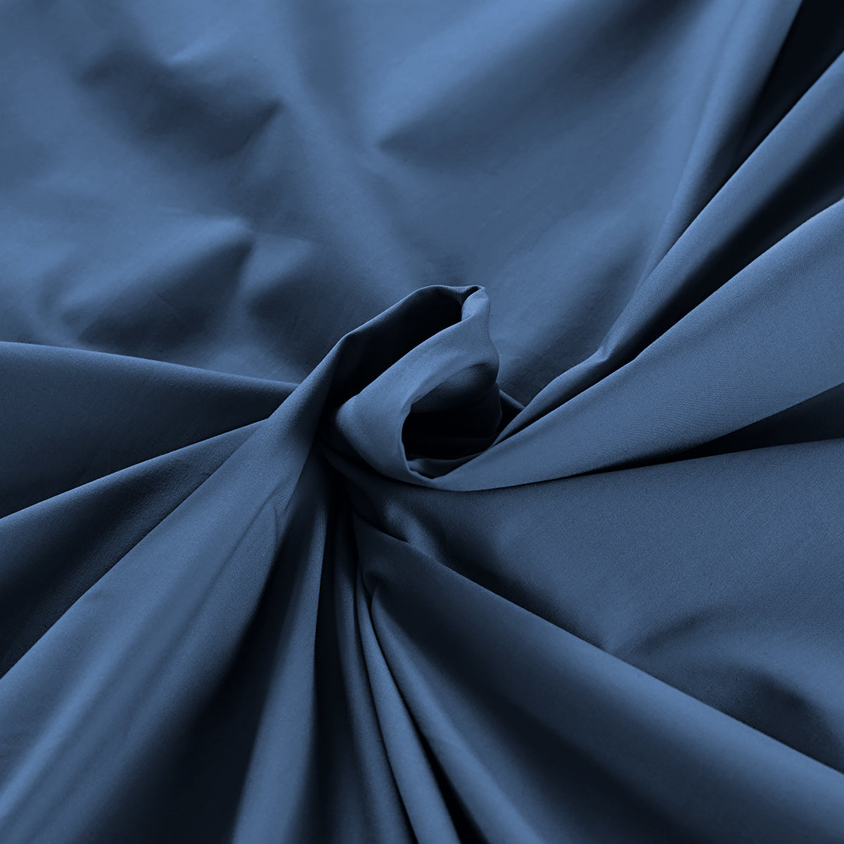 Slumber Plain Easy Care Percale 100% Cotton Saxsony Blue Crisp Bed Sheet with Pillow Case