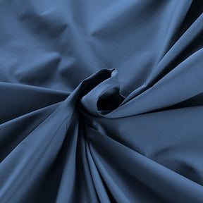 Slumber Plain Easy Care Percale 100% Cotton Saxsony Blue Crisp Bed Sheet with Pillow Case
