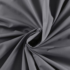 Slumber Plain Easy Care Percale 100% Cotton Steel Grey Crisp Bed Sheet with Pillow Case