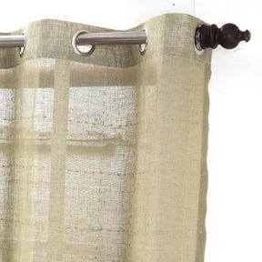Solidonia Square Solid 2PC Green Curtain Set