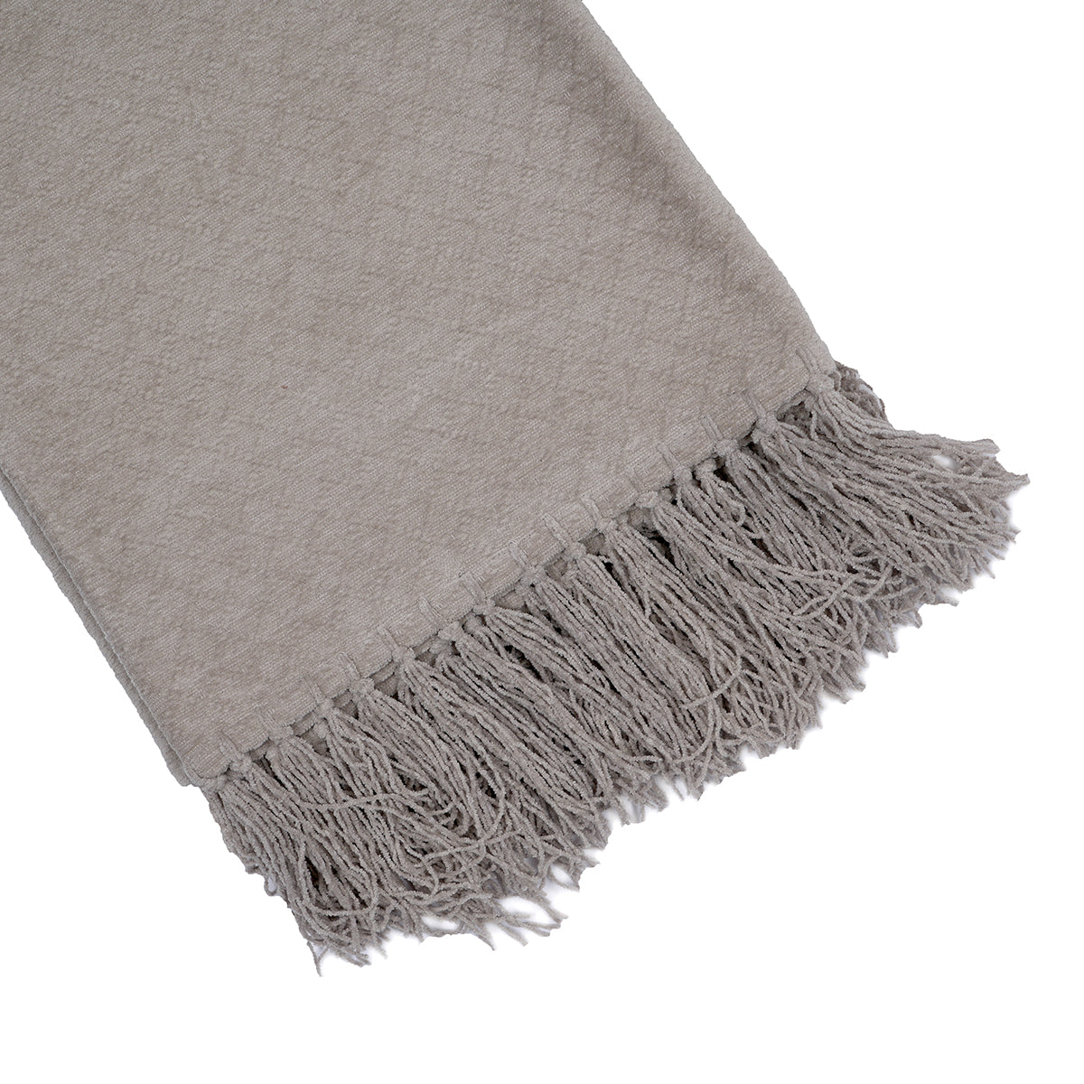 Blaize 100% Cotton Solid Weave Grey Throw/Sofa/Multi Cover/Single Bed Cover