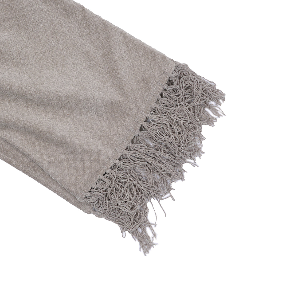 Blaize 100% Cotton Solid Weave Grey Throw/Sofa/Multi Cover/Single Bed Cover