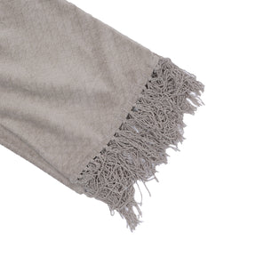 Blaize 100% Cotton Solid Weave Grey Throw/Sofa/Multi Cover/Single Bed Cover