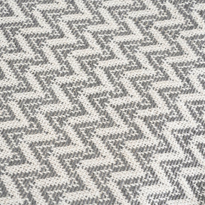 Rurban Rhupsodic Textuerd Chevron Grey Woven 1PC Throw