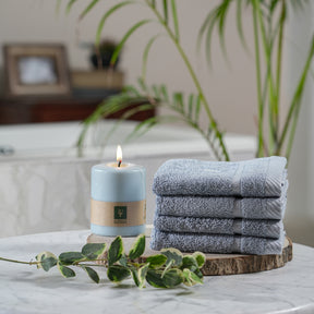 Amor Extra Luxury & Softness Anti Lint Treatment Jet Stream/Blue Bamboo Towel