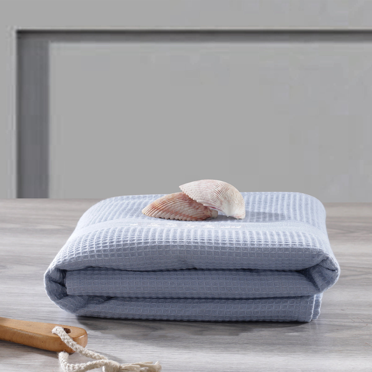 Catalina Waffle Antimicrobial Antifungal Super Absorbent Quick Dry Gym/Travel Winter Sky Towel