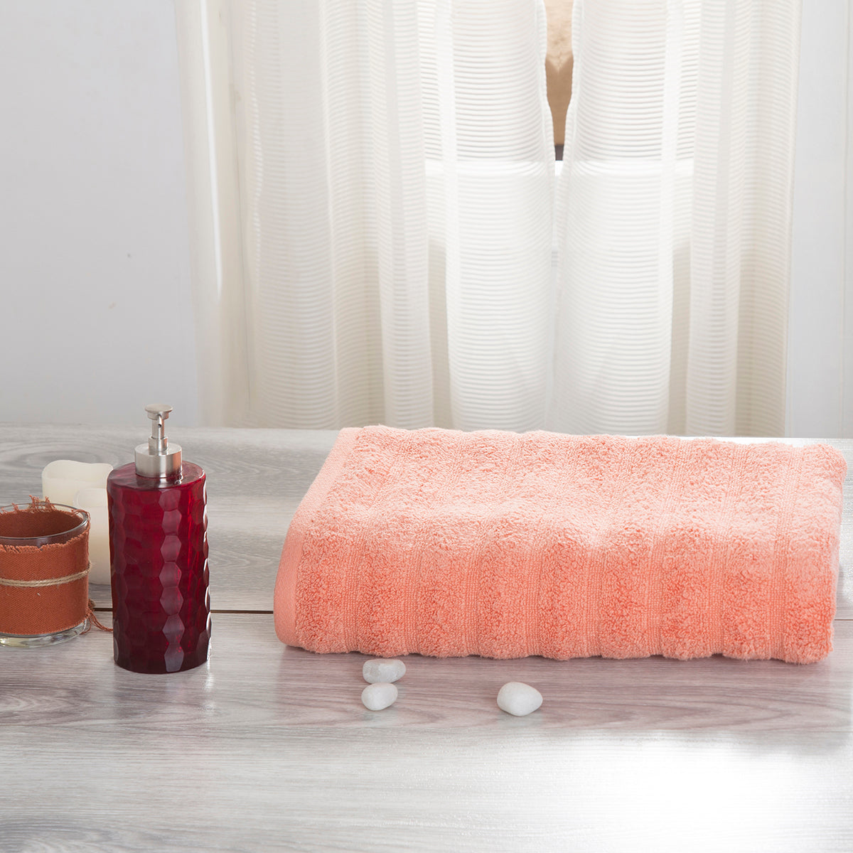 Casper Antimicrobial Antifungal Super Absorbent Lofty Melon Towel