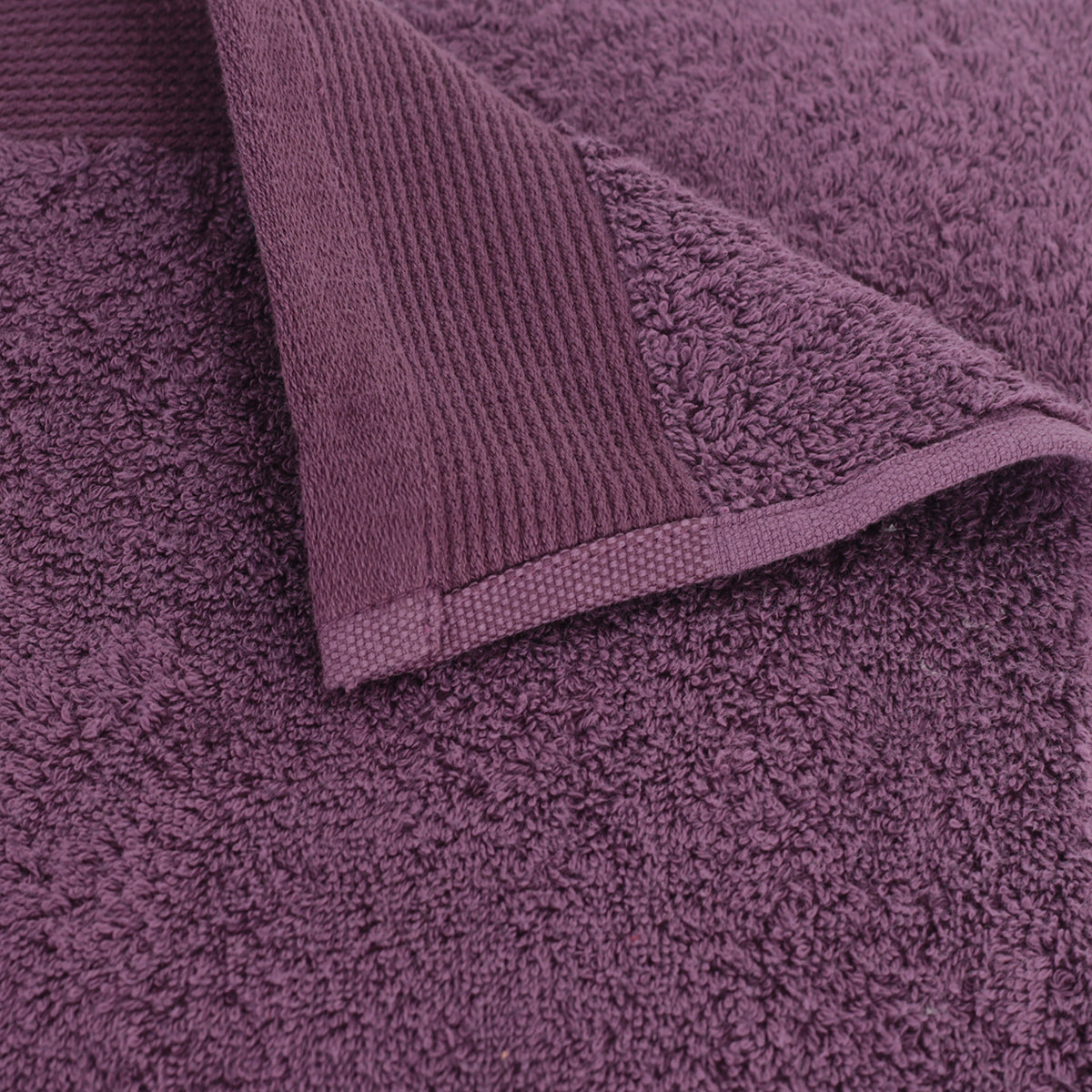 Colorart Embedded Stripe Shadow Purple Towel