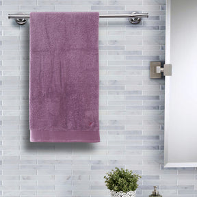 Colorart Embedded Stripe Shadow Purple Towel