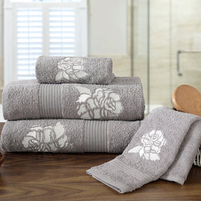 Florent Ultra-Soft And Highly Absorbant Ash Grey 5Pc Bath Set