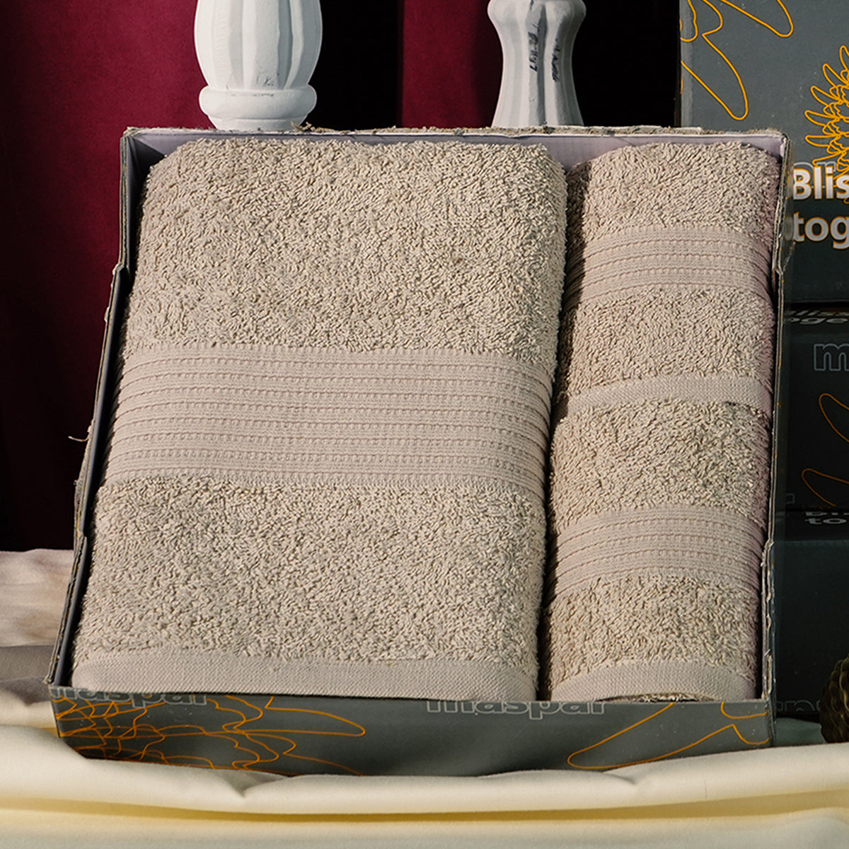 Hermosa Jeneth 100% Cotton 450 GSM Bath Towel Set