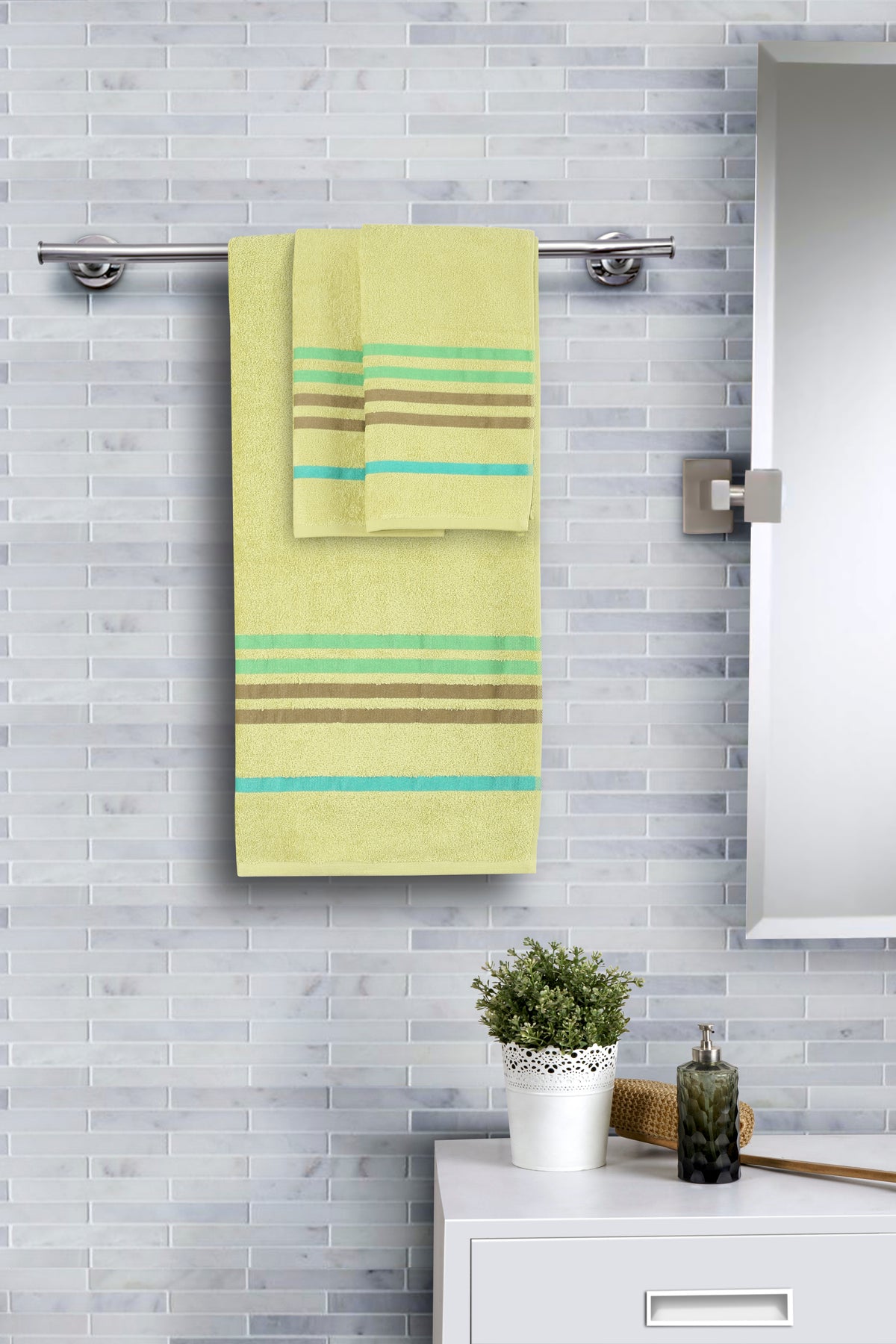 Astor Extra Soft Green Towel Set