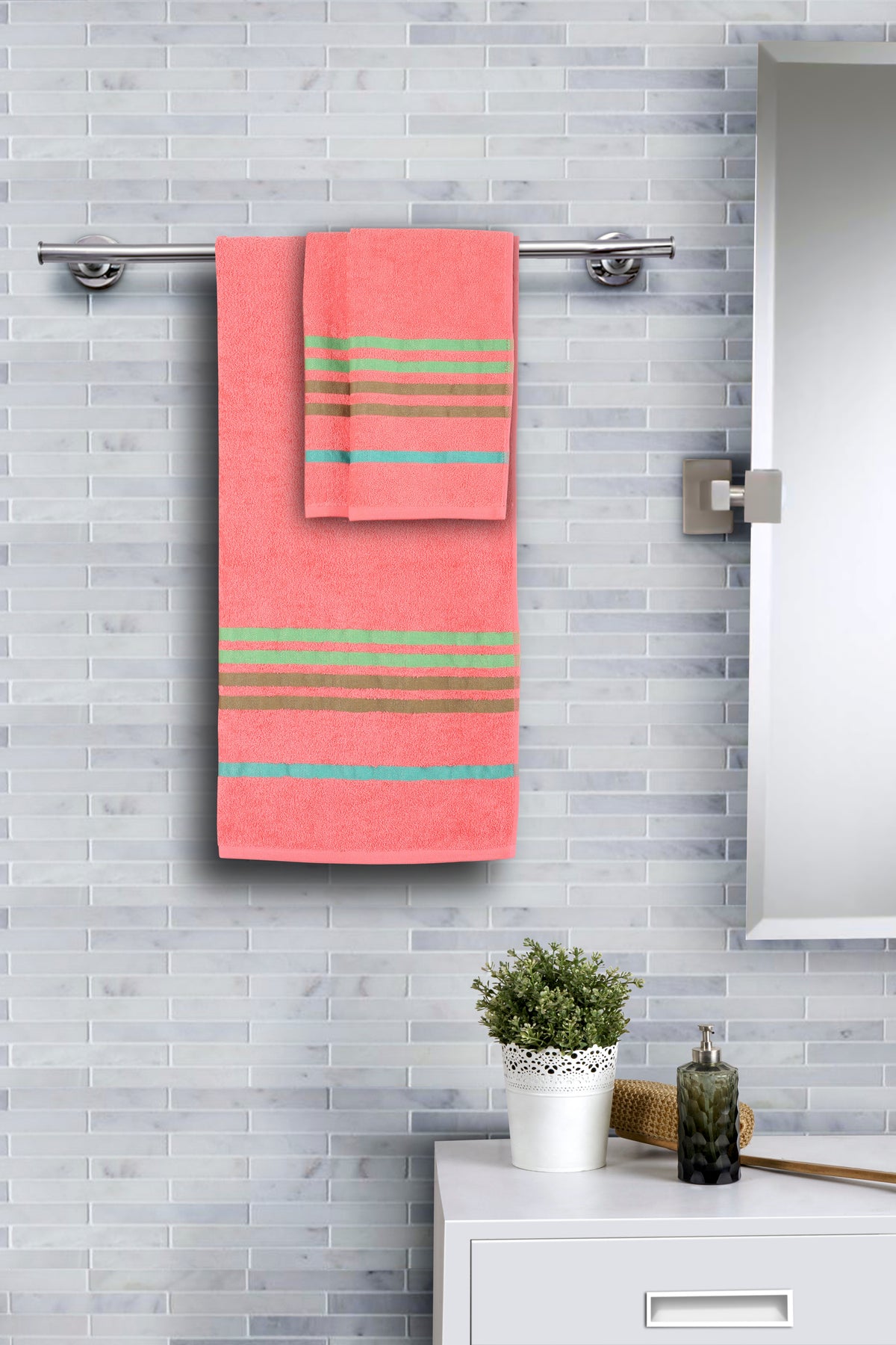Astor Extra Soft Pink Towel Set
