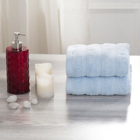 Casper Antimicrobial Antifungal Super Absorbent & Lofty Baby Blue Towel Set