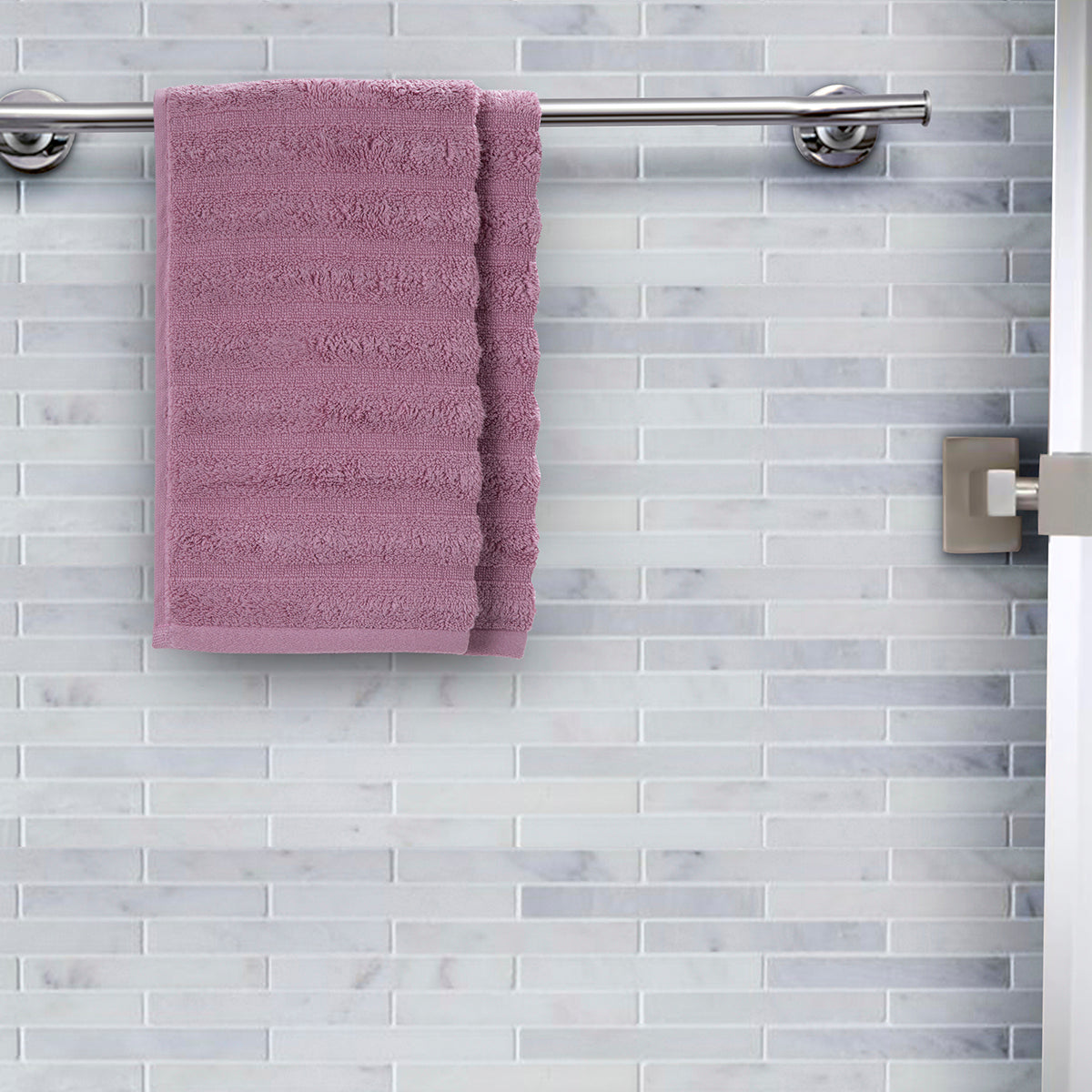 Casper Antimicrobial Antifungal Super Absorbent & Lofty Orchid Smoke Towel Set