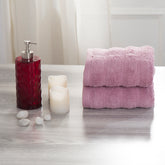 Casper Antimicrobial Antifungal Super Absorbent & Lofty Orchid Smoke Towel Set