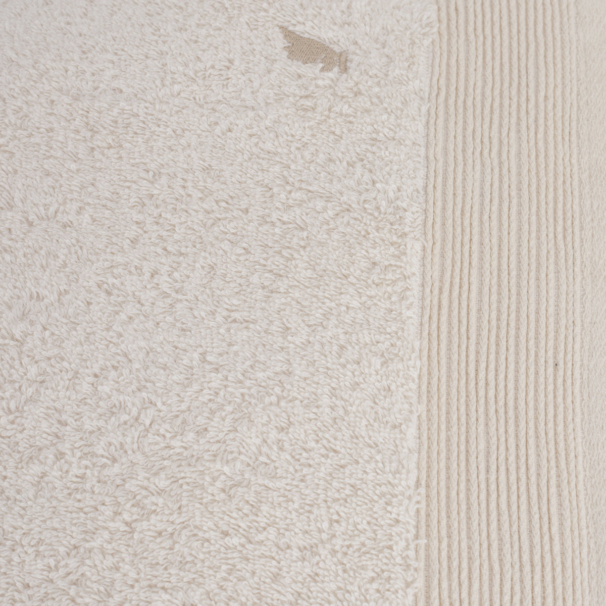 Colorart Embedded Stripe Cream Towel