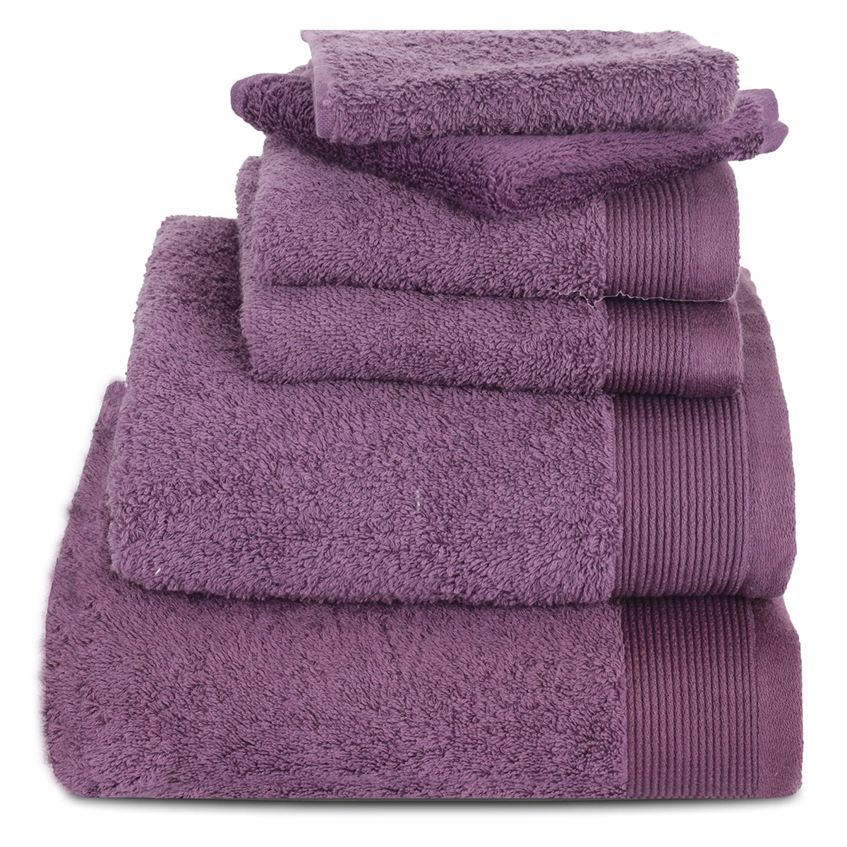 Colorart Embedded Stripe Shadow Purple Towel