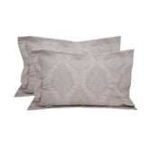 Vintage Hand Embroidery Matlesse Sapphire Pillow Sham Set Grey