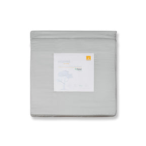 Vintage Noemi Solid 100% Tencel™ Green Bed Sheet With Pillow Case