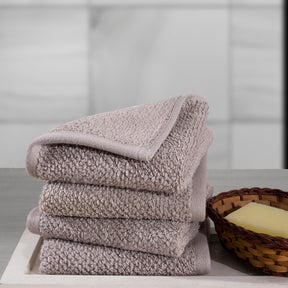 Windsor Antimicrobial Antifungal Zero Twist Fluffy Luxurious Grey Towel