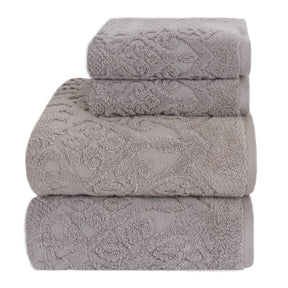 Windsor Antimicrobial Antifungal Zero Twist Fluffy Luxurious Grey Towel