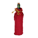 Solid Lurex 90%Cotton10%Lurex Solid Red Wine Bag