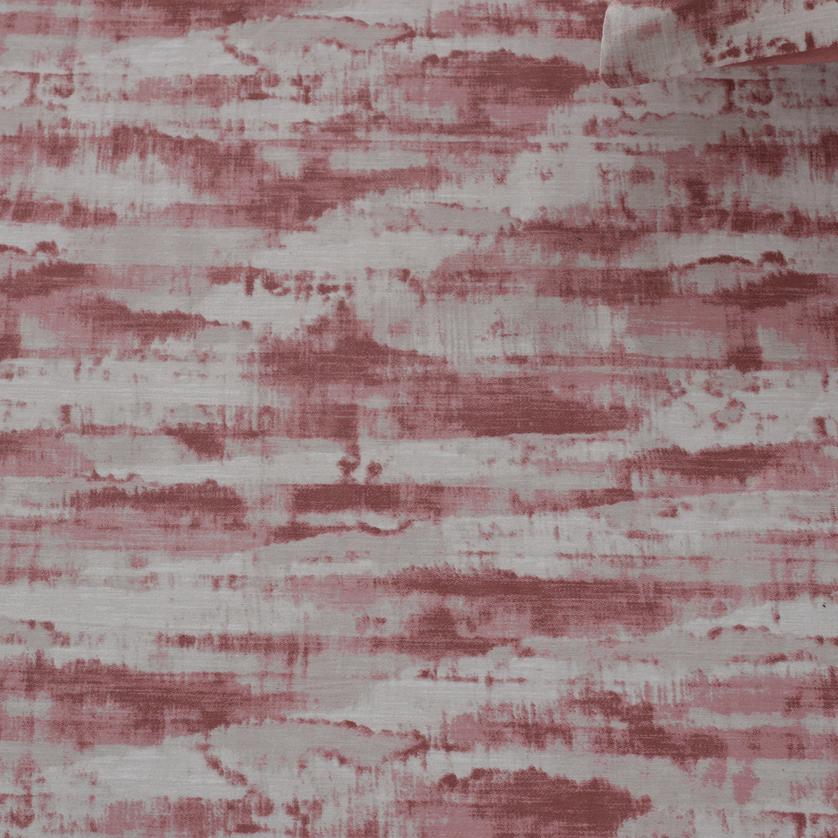 Meyer Textura Printed 100% Cotton Red Soft Bed Sheet