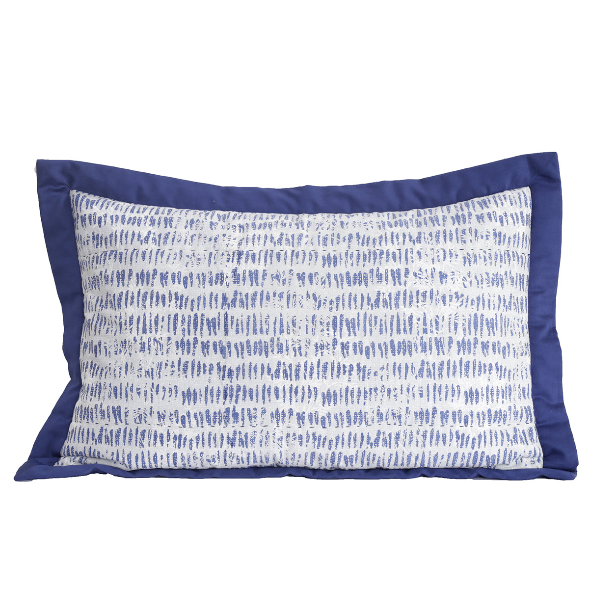 Traversed Line Hand Quilted 2PC Pillow Sham Set