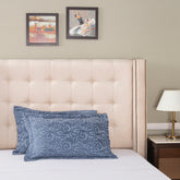 Grandeur Vint Classic Blue 2 PC Pillow Sham Set