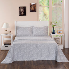 Folklore Transition Paisley Print Printed 100% Cotton Blue Ultra Soft Bed Sheet