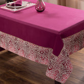 Hues Folklore Transition Ombre Bonanza Red Table Cover