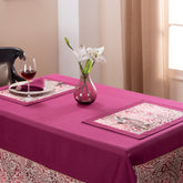 Hues Folklore Transition Ombre Bonanza Red 6 PC Placemat Set