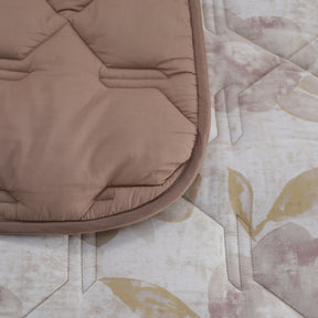 Blossom Couture Petals Winter Quilt/Quilted Bed Cover/Comforter Neutral