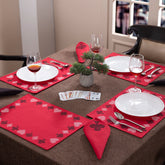 Four Suits Printed 4 Pc Placemat Set