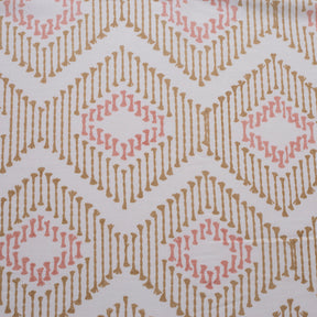 Global Atelier Demon Dash Printed 100% Cotton Peach Soft Bed Sheet
