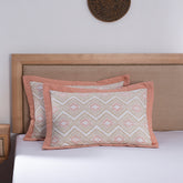 Global Atelier Demon Dash Peach Machine Quilted 2PC Pillow Sham Set